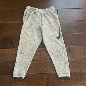 Nike Gray Sweatpants with Tapered Legs and Elastic Waistband, boys size S